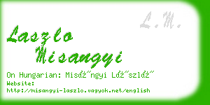 laszlo misangyi business card